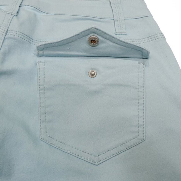 Kate & Mallory Jeans Pants 6 Ankle Ice Blue Ankle Zip Mid Rise Stretch 29x25.5 - Picture 7 of 10